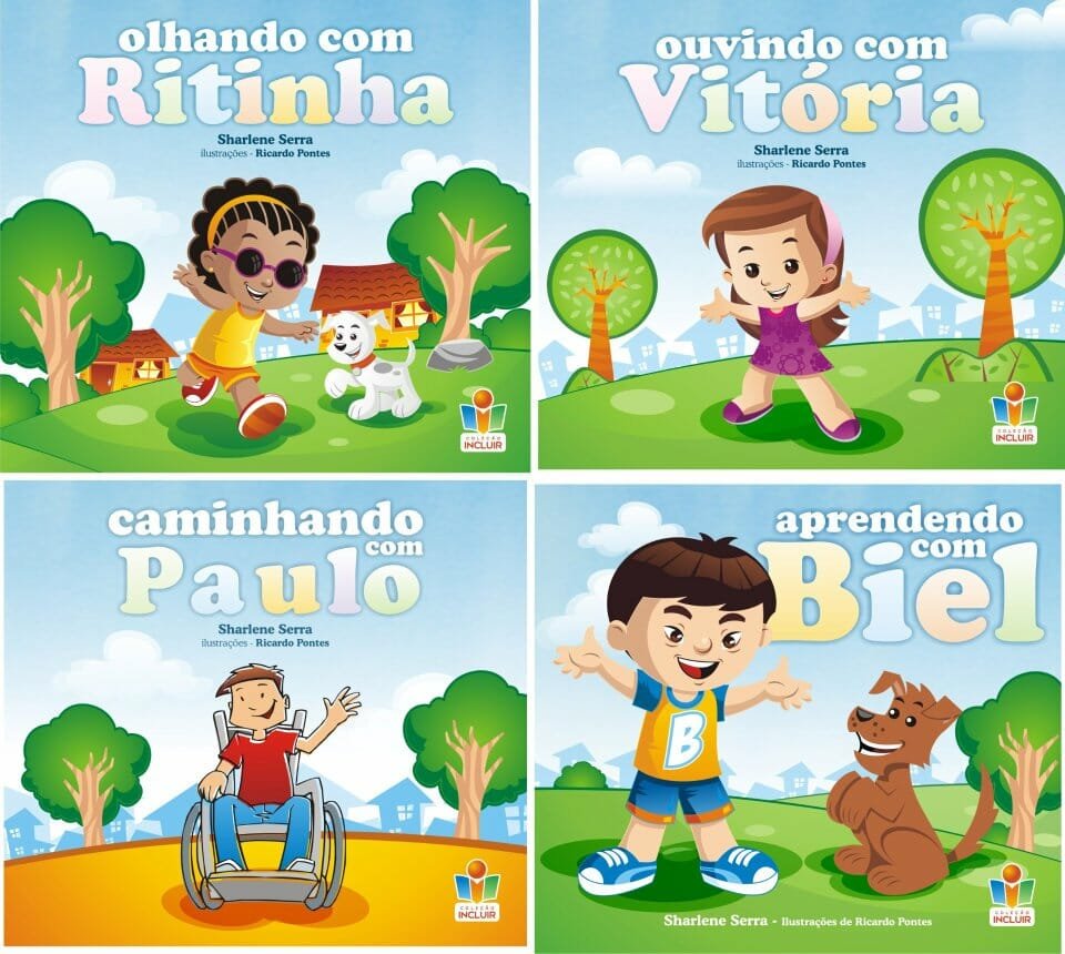 Descrição da imagem #PraCegoVer: Imagem no formato quadrado. Montagem com as capas dos livros da Coleção Incluir. Fim da descrição.