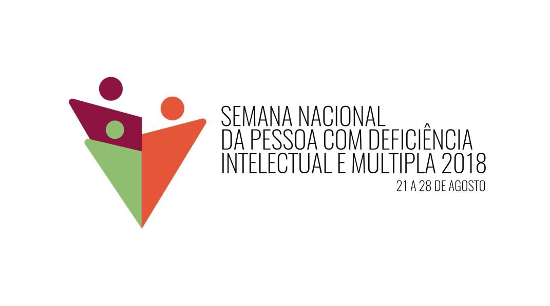 Descrição da imagem #PraCegover: Imagem no formato retangular, na horizontal. Logo da Semana Nacional da Pessoa com Deficiência Intelectual e Múltipla. Essa informação está na imagem, que tem fundo branco. Fim da descrição.