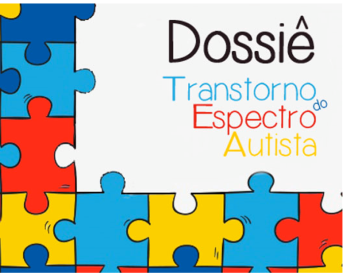 Descrição da imagem #PraCegoVer: Arquivo de divulgação do dossiê sobre autismo. Na imagem estão peças coloridas que formam um quebra-cabeça, nas cores azul, vermelho e amarelo. No canto superior direito está escrito: Dossiê Transtorno do Espectro Autista. Fim da descrição.