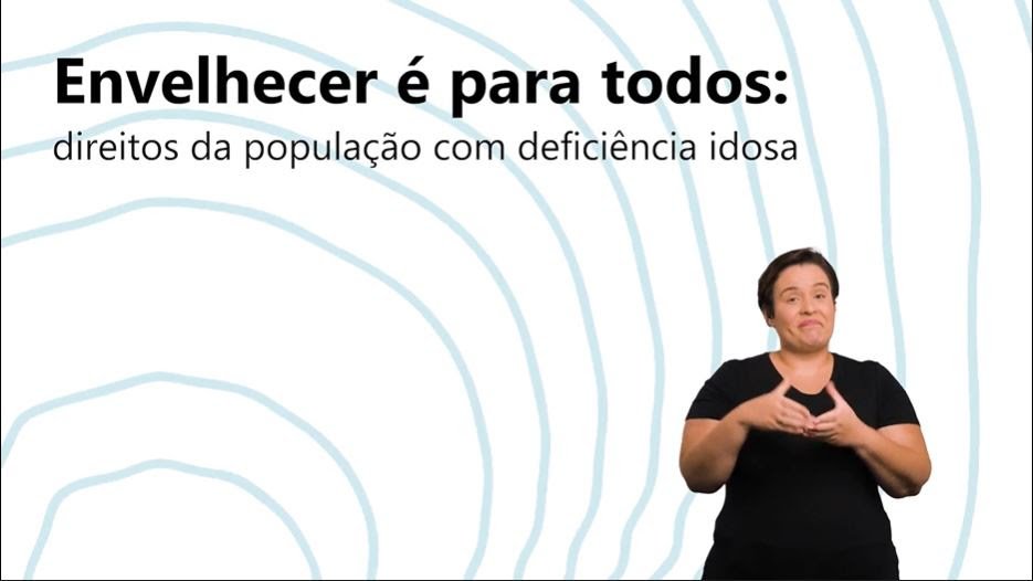 Descrição da imagem #pracegover: Imagem de capa da cartilha com acessibilidade. No canto inferior esquerdo está a intérprete de Libras. Fim da descrição.