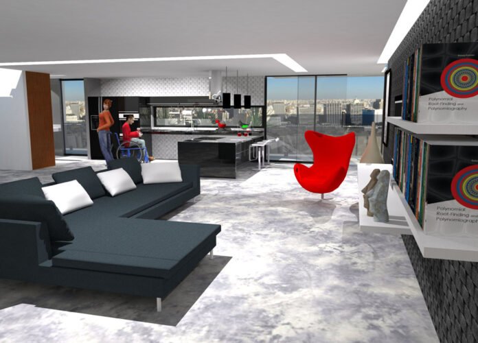 Descrição da imagem #pracegover: Perspectiva do projeto com acessibilidade. Fim da descrição.