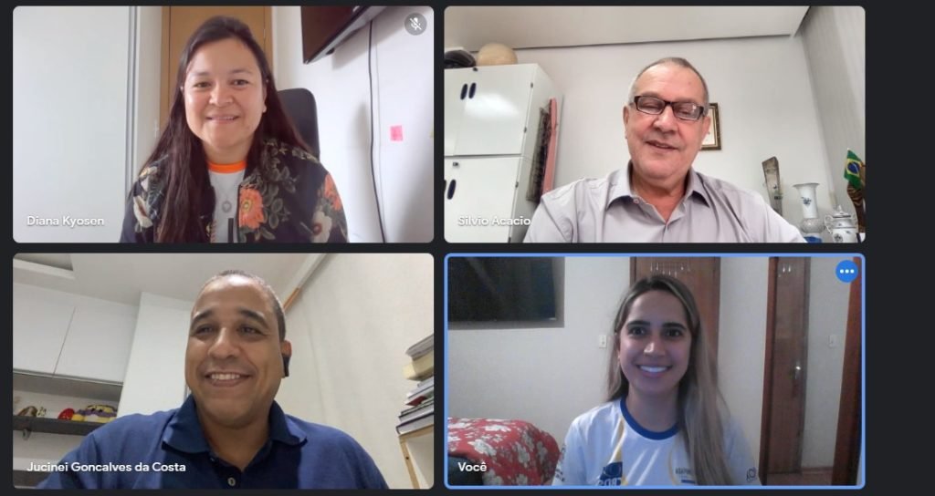 #descriçãodaimagem print de uma tela da reunião entre a CBDS e a Confederação Brasileira de Judô. Fim da descrição.