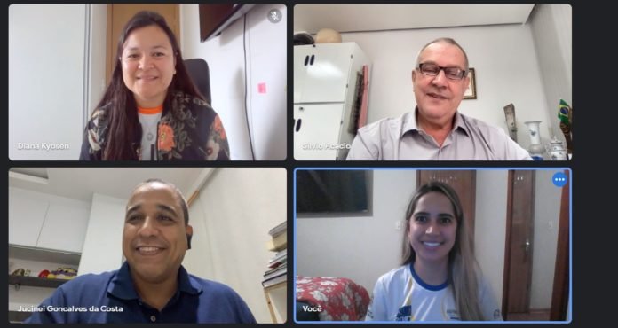 #descriçãodaimagem print de uma tela da reunião entre a CBDS e a Confederação Brasileira de Judô. Fim da descrição.