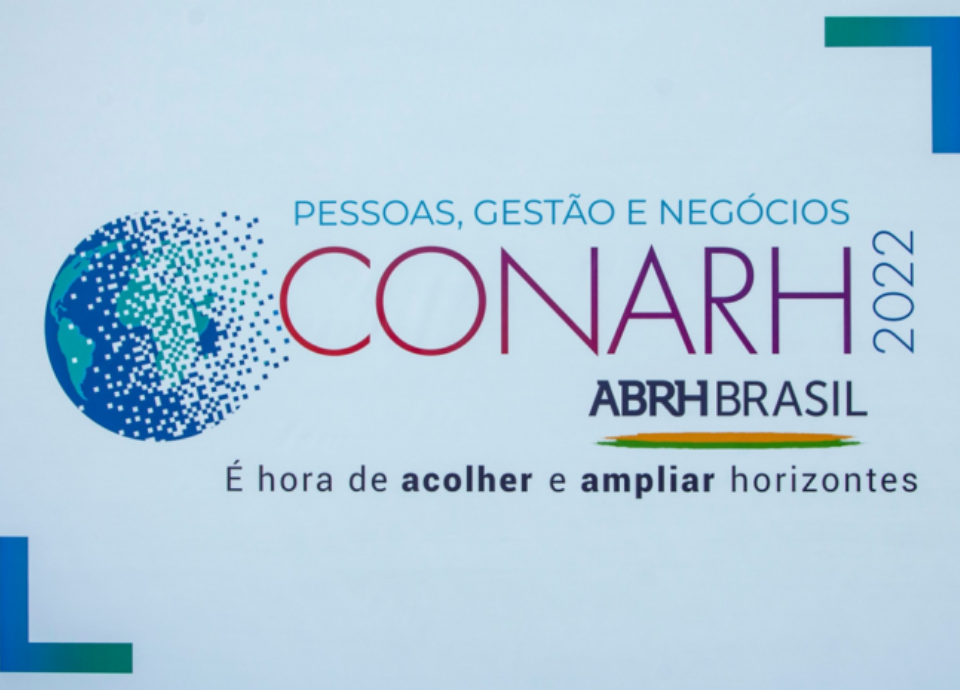 Descrição da imagem: arte de divulgação da feira Conarh. Fim da descrição.