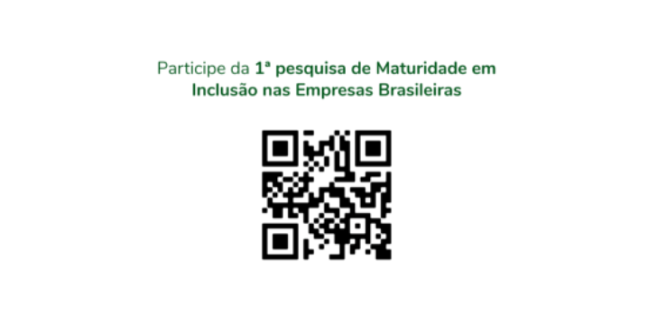 Descrição da imagem: QR Code para participar da pesquisa. Fim da descrição.