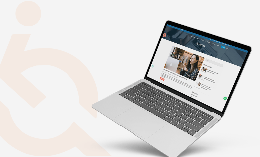 Descrição da imagem: arte com a foto de um computador. Na tela do computador está a imagem do site EqualWeb Brasil. Do lado esquerdo está o logo da EqualWeb Brasil. Fim da descrição.