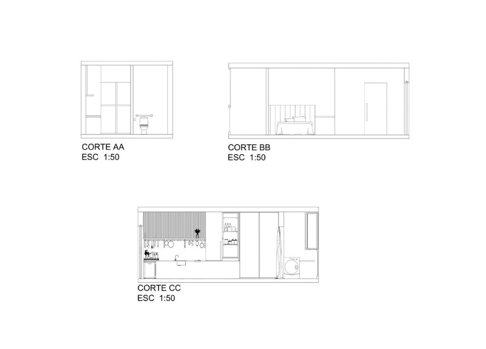 Descrição da imagem: planta baixa de um projeto de arquitetura. Fim da descrição.