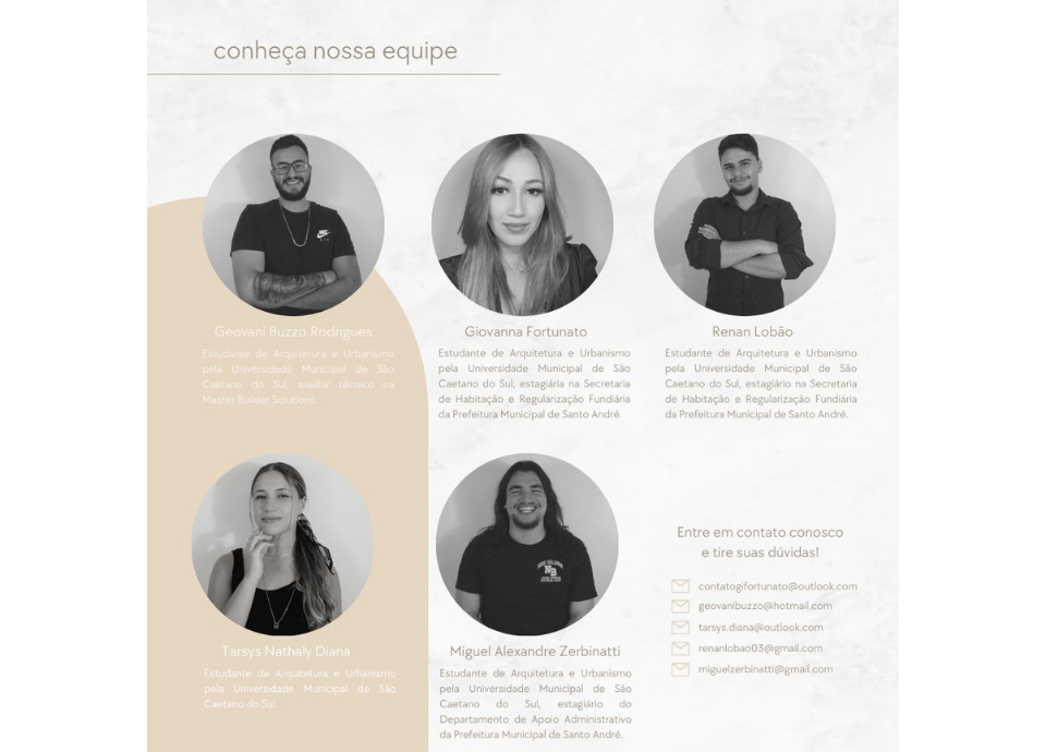 Descrição da imagem: fotos dos estudantes que desenvolveram o projeto. Fim da descrição.