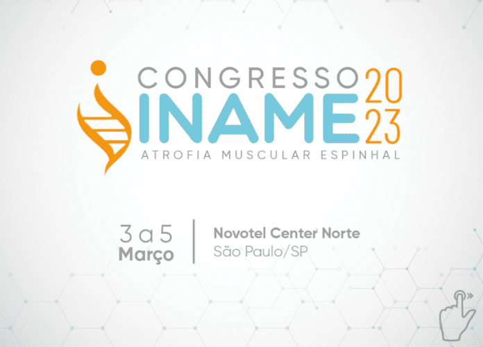 Descrição da imagem: arte de divulgação do evento. A arte tem fundo branco e traz as informações sobre o Congresso INAME 2023. Fim da descrição.
