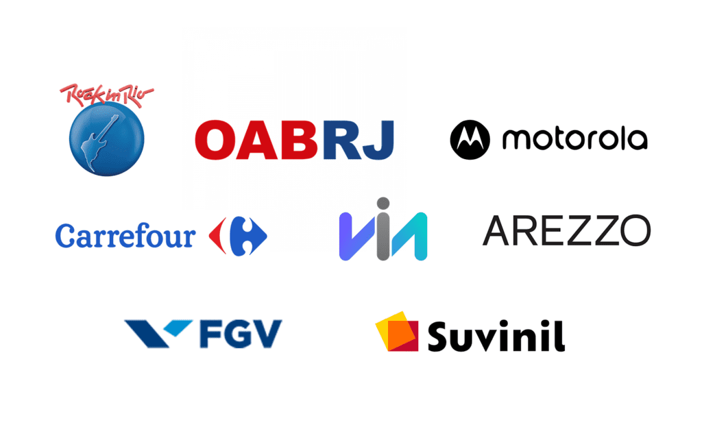 Descrição da imagem: imagens de logos de empresas parceiras da EqualWeb. Fim da descrição.