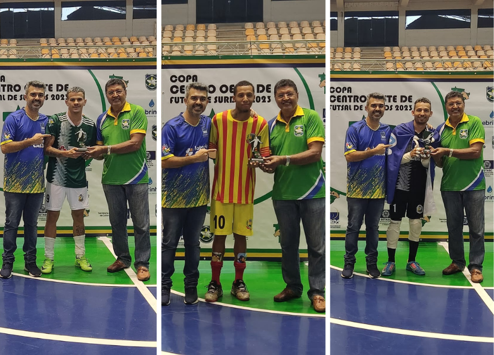 #descricaodaimagem montagem com a foto dos atletas premiados. Fim da descrição.