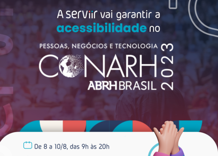 #descricaodaimagem #pratodosverem arte com informações sobre o CONARH 2023.