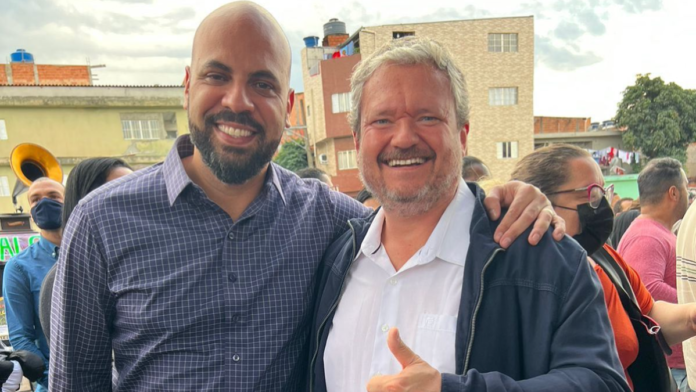 #descricaodaimagem #pratodosverem foto do deputado Gerson Pessoa com Paulo Vieira, da CBDS.
