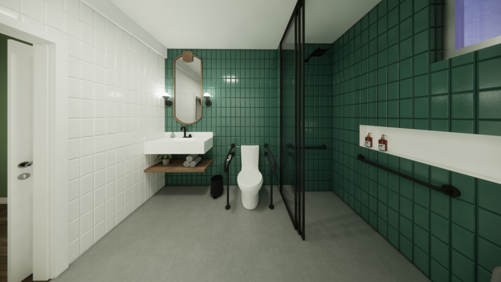 #descricaodaimagem #pratodosverem foto de um projeto de arquitetura com acessibilidade.