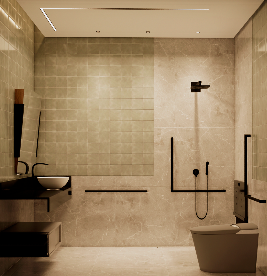 #descricaodaimagem #pratodosverem foto de um projeto de arquitetura com acessibilidade.