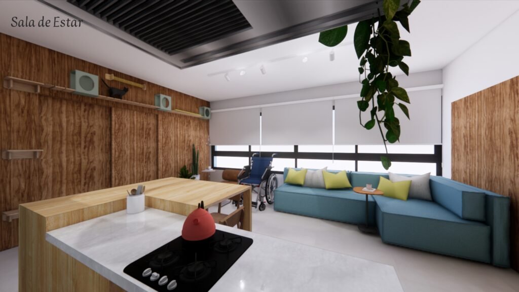 #descriçãodaimagem #pratodosverem foto de um projeto de arquitetura com acessibilidade.
