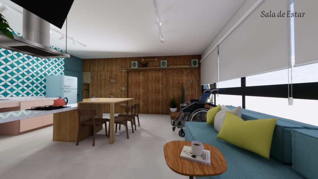 #descriçãodaimagem #pratodosverem foto de um projeto de arquitetura com acessibilidade.