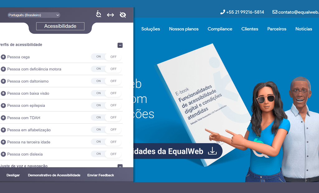 #descriçãodaimagem #pratodosverem imagem do site da Equalweb.