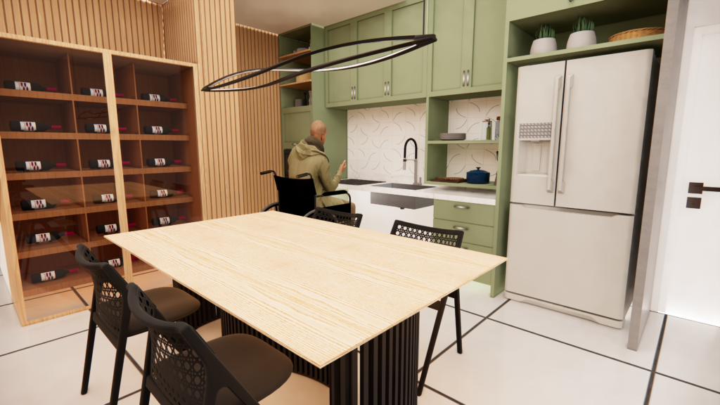 #descriçãodaimagem #pratodosverem imagem de um projeto de arquitetura com acessibilidade.