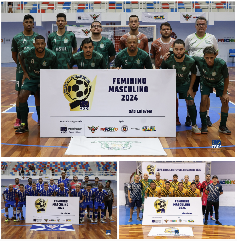 #descriçãodaimagem #pratodosverem foto das equipes que ficaram em 1º, 2º e 3º lugar no masculino.